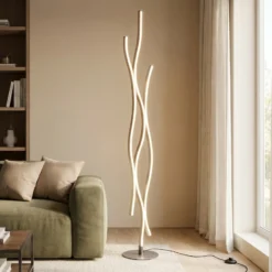 Blaze lámpara de pie LED con atenuador, CCT, aluminio