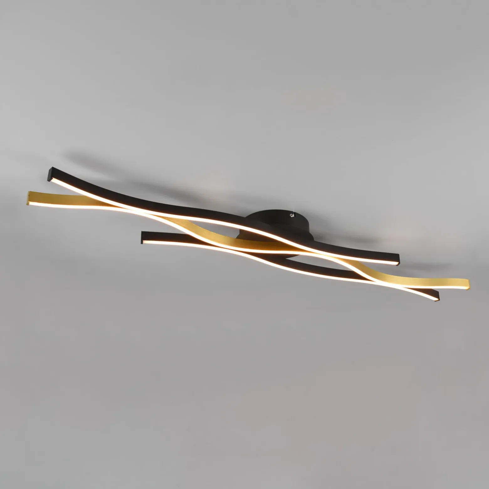 Blaze Plafón LED, CCT, atenuable, latón