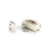 Bloque de contacto Eutrac para carril de instalación, blanco