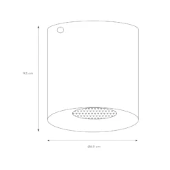 Bodi downlight de techo, redondo, blanco, Ø 8 cm, 1 luz, aluminio