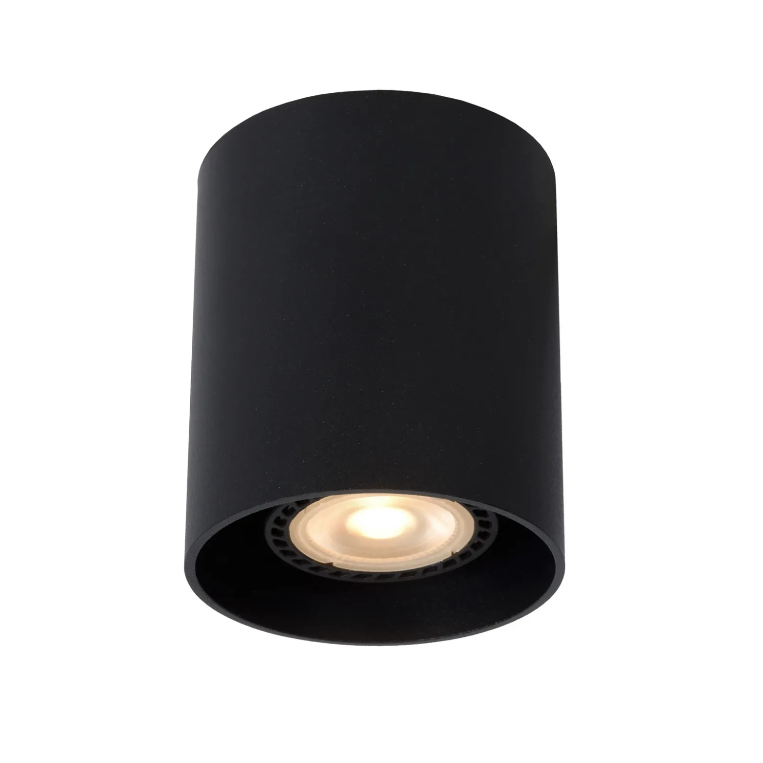 Bodi downlight de techo, redondo, negro, Ø 8 cm, 1 luz, aluminio