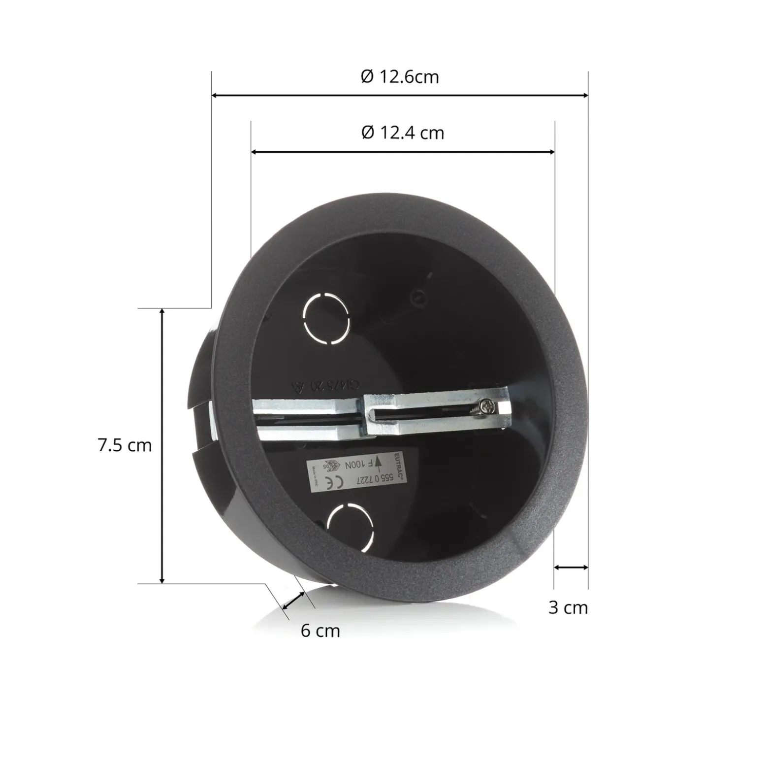 Bote de instalación Eutrac para monopunto de carrocería, negro