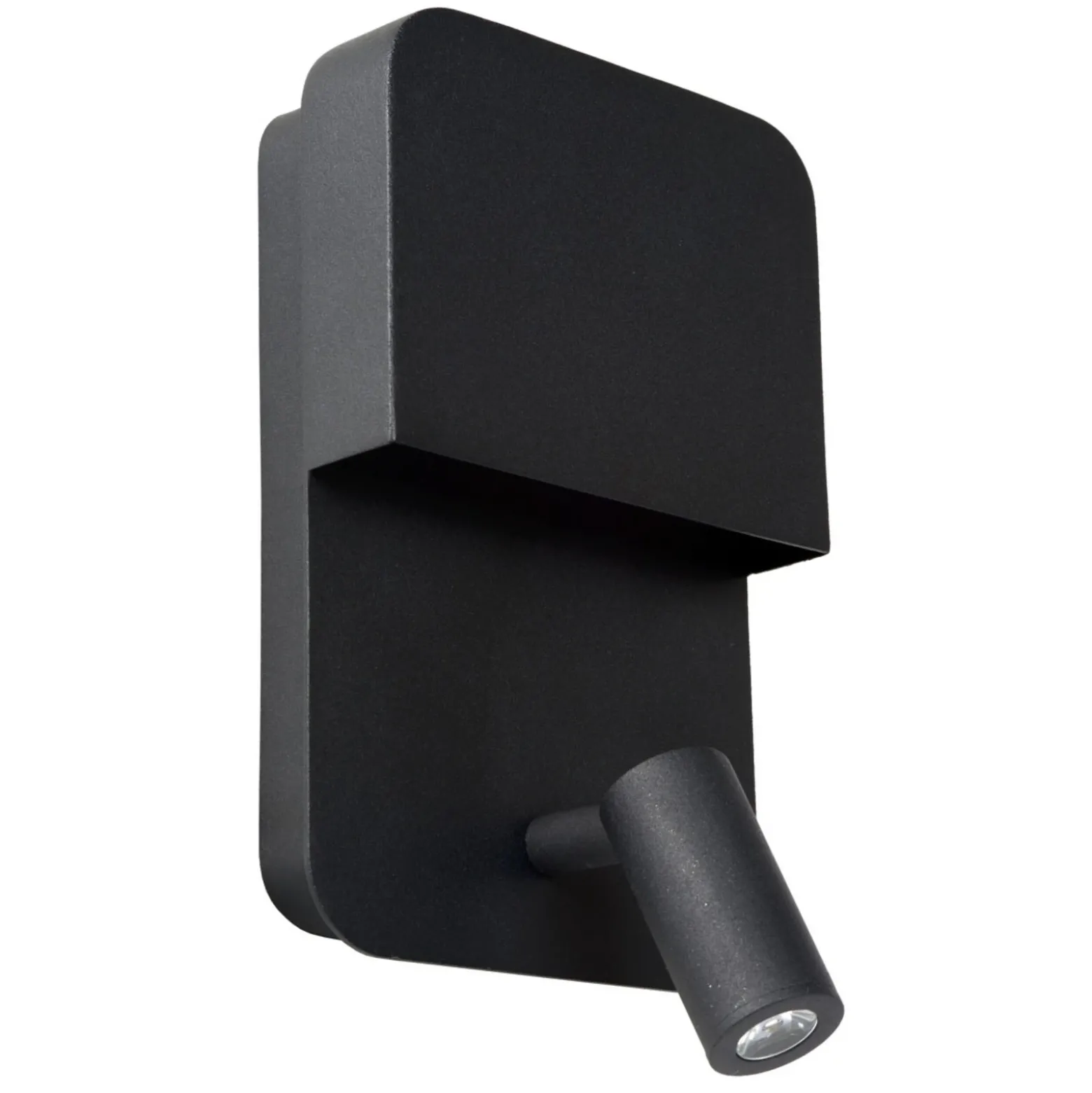 Boxer Aplique de pared LED con foco, negro