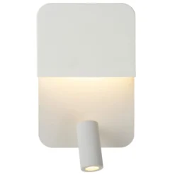Boxer Aplique de pared LED con foco, blanco