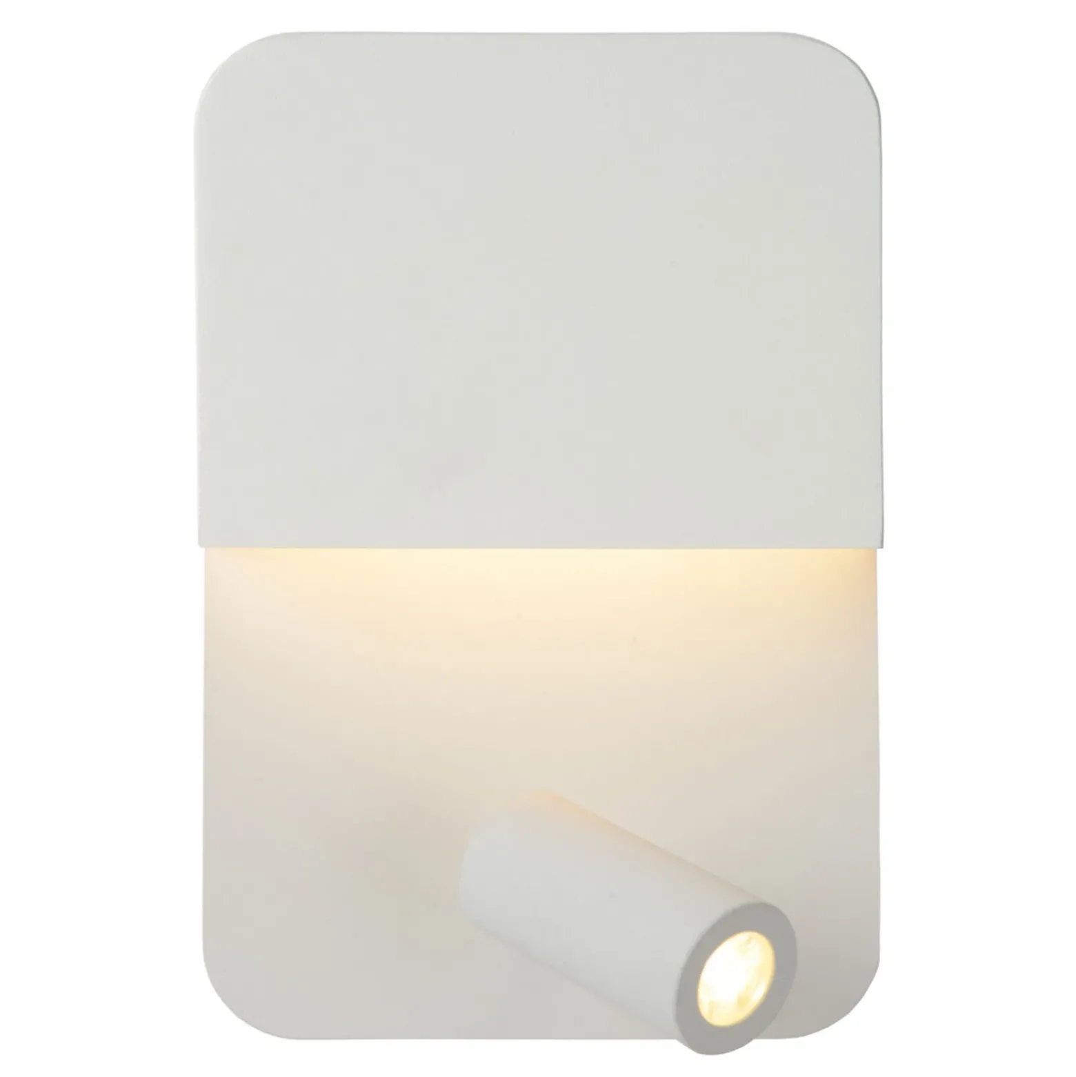 Boxer Aplique de pared LED con foco, blanco