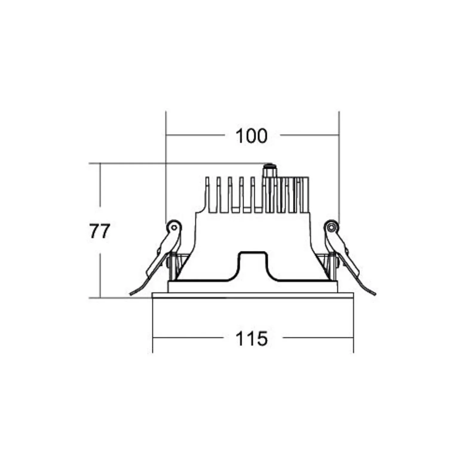 BRUMBERG Apollo Mini, facetado, DALI, redondo, 3.500 K, blanco