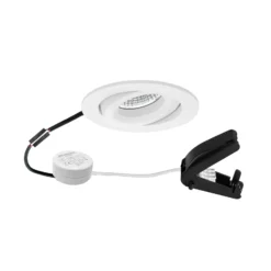 BRUMBERG BB34 Caja de conexiones redonda transformador RC blanco texturado