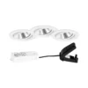 BRUMBERG BB03 Caja de conexiones redonda atenuable foco, 3 piezas blanco