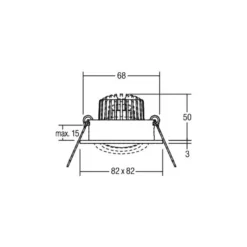 BRUMBERG BB19 dim2wam RC caja conexión negro mate