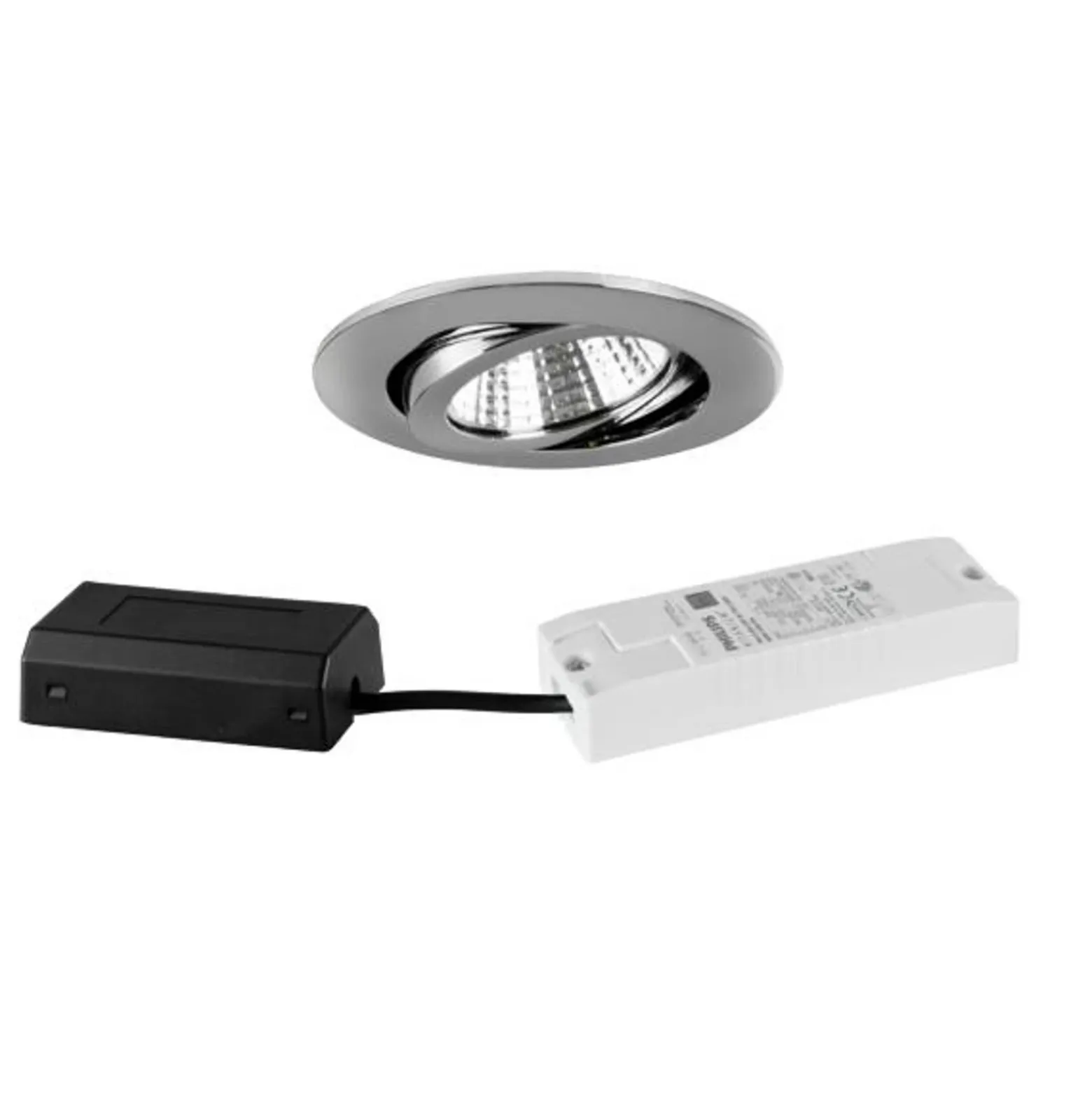 BRUMBERG BB03 empotrado DALI caja conexiones cromo