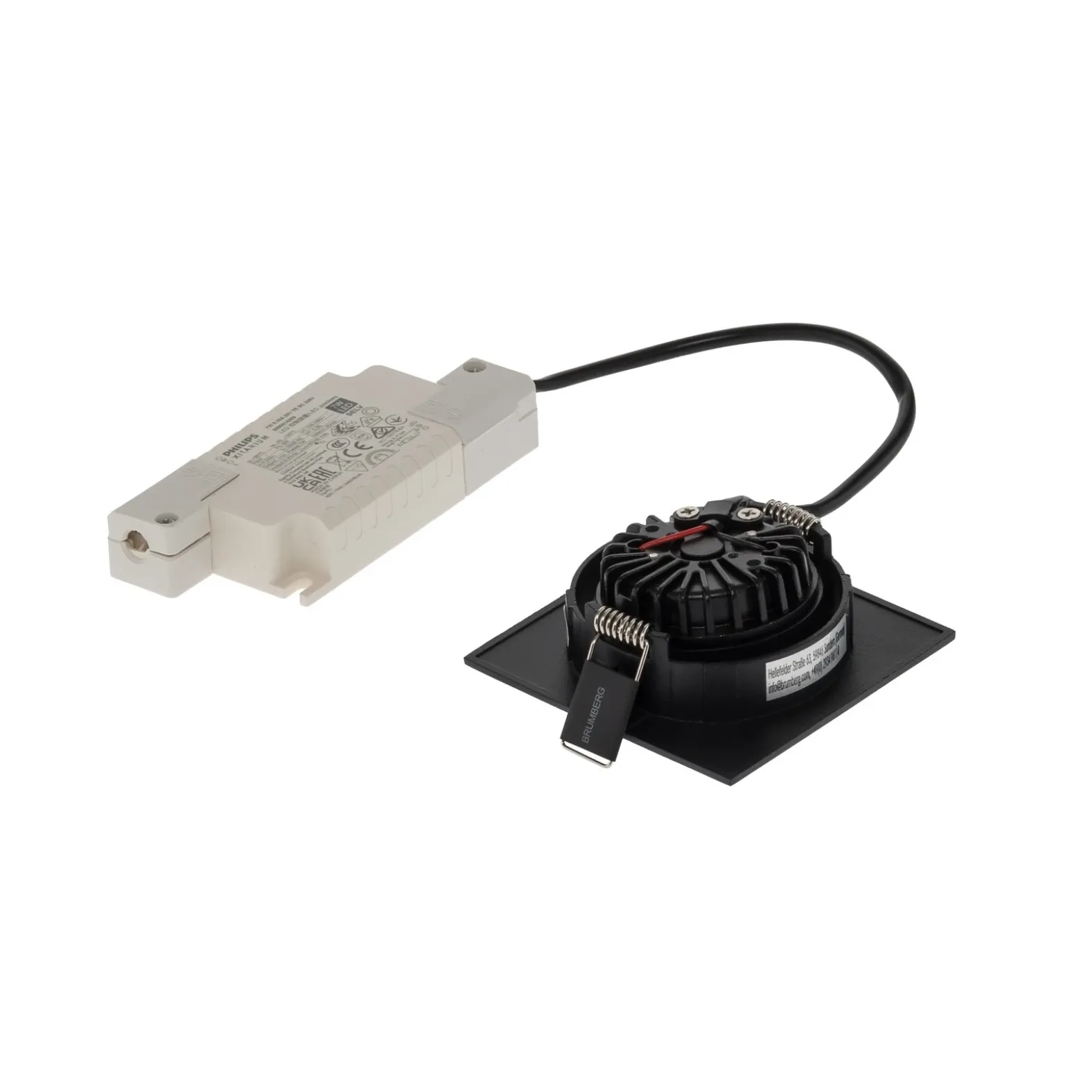BRUMBERG BB05 empotrado RC driver angular negro