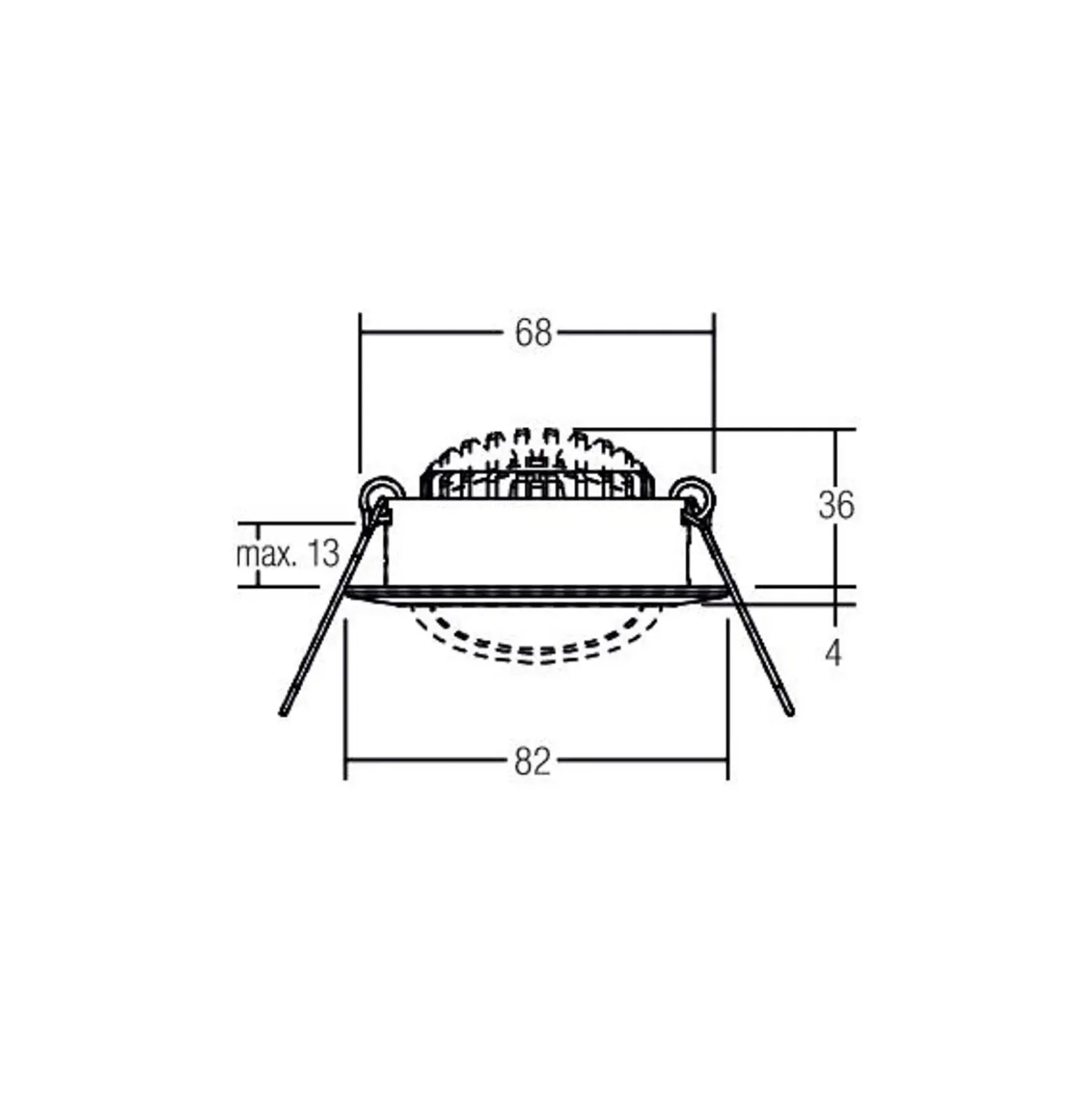 BRUMBERG BB03 empotrado RC driver angular negro