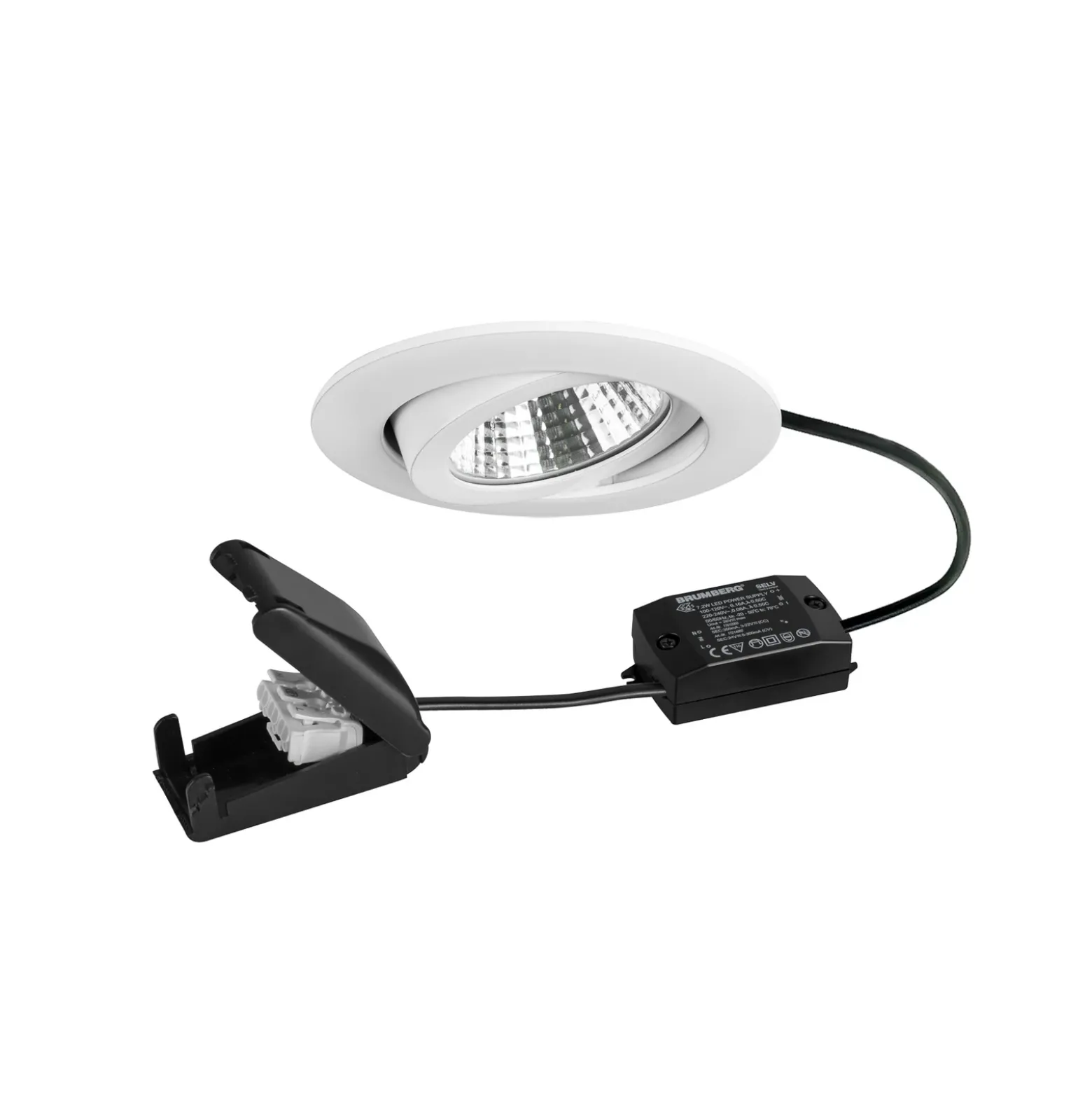 BRUMBERG BB03 Foco empotrable LED, caja de conexiones on/off blanco
