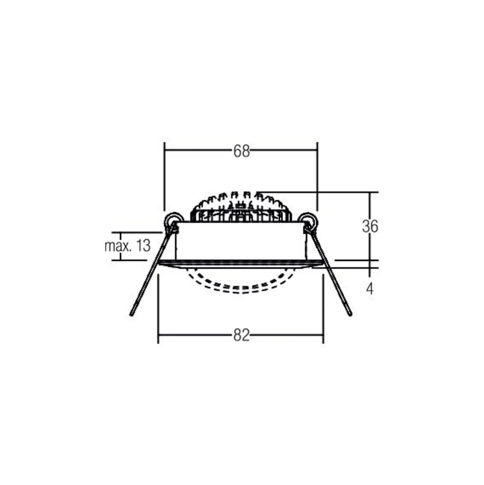 BRUMBERG BB03 Foco empotrable LED, caja de conexiones on/off blanco