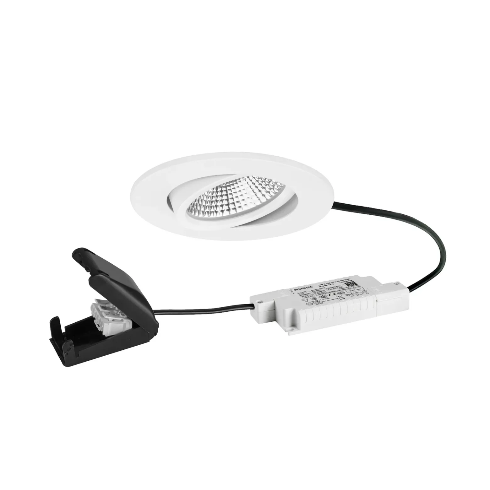BRUMBERG BB23 Foco LED IP65 Caja de conexiones atenuable blanco texturado