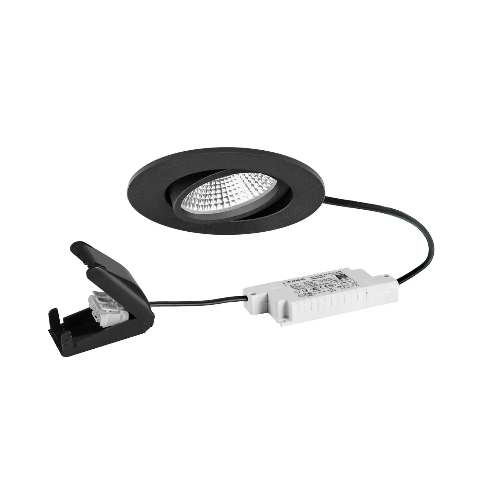 BRUMBERG BB23 Foco LED IP65 Caja de conexiones atenuable negro mate