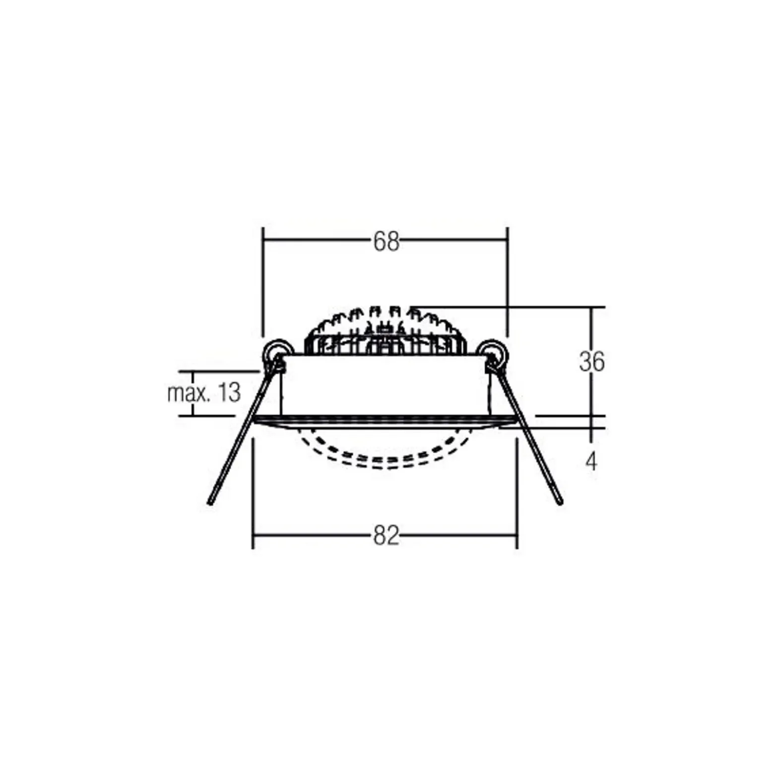 BRUMBERG BB03 foco no atenuable blanco texturado