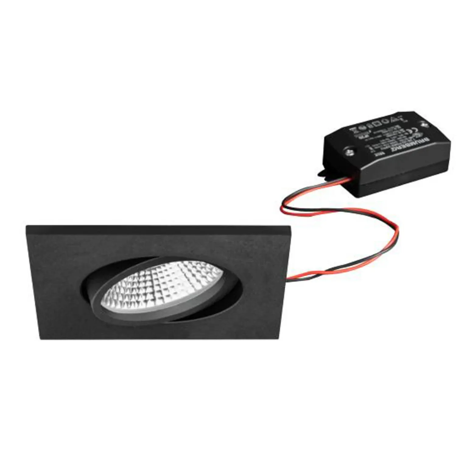 BRUMBERG BB25 IP65 empotrado no atenuable negro