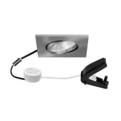BRUMBERG BB25 IP65 RC transformador caja de conexiones redonda níquel mate