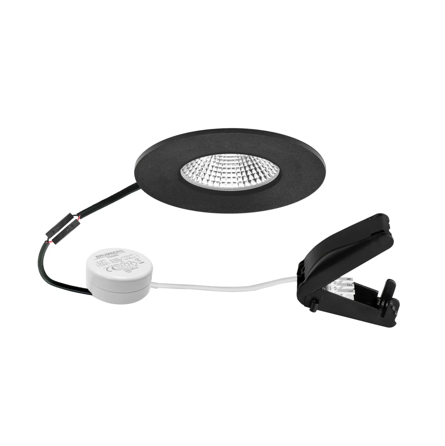 BRUMBERG BB20 IP65 Transformador RC caja de conexiones redonda negro mate