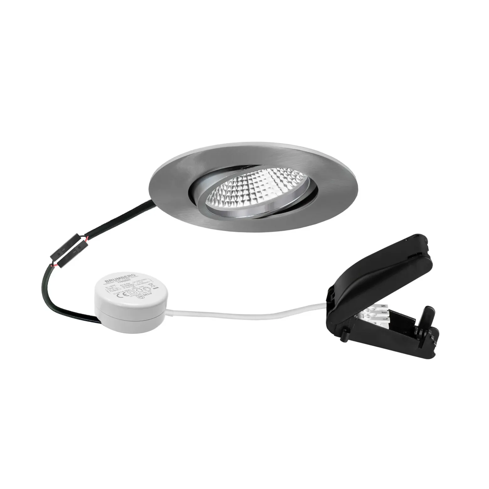 BRUMBERG BB23 IP65 Transformador RC caja de conexiones redonda níquel mate