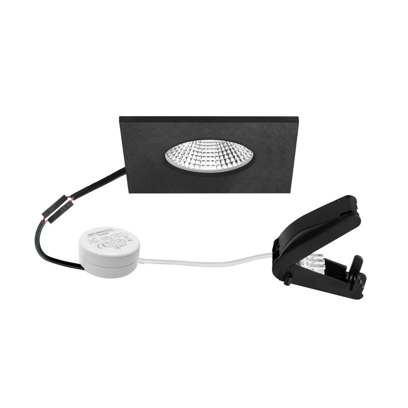 BRUMBERG BB21 IP65 Transformador RC caja de conexiones redonda negro mate