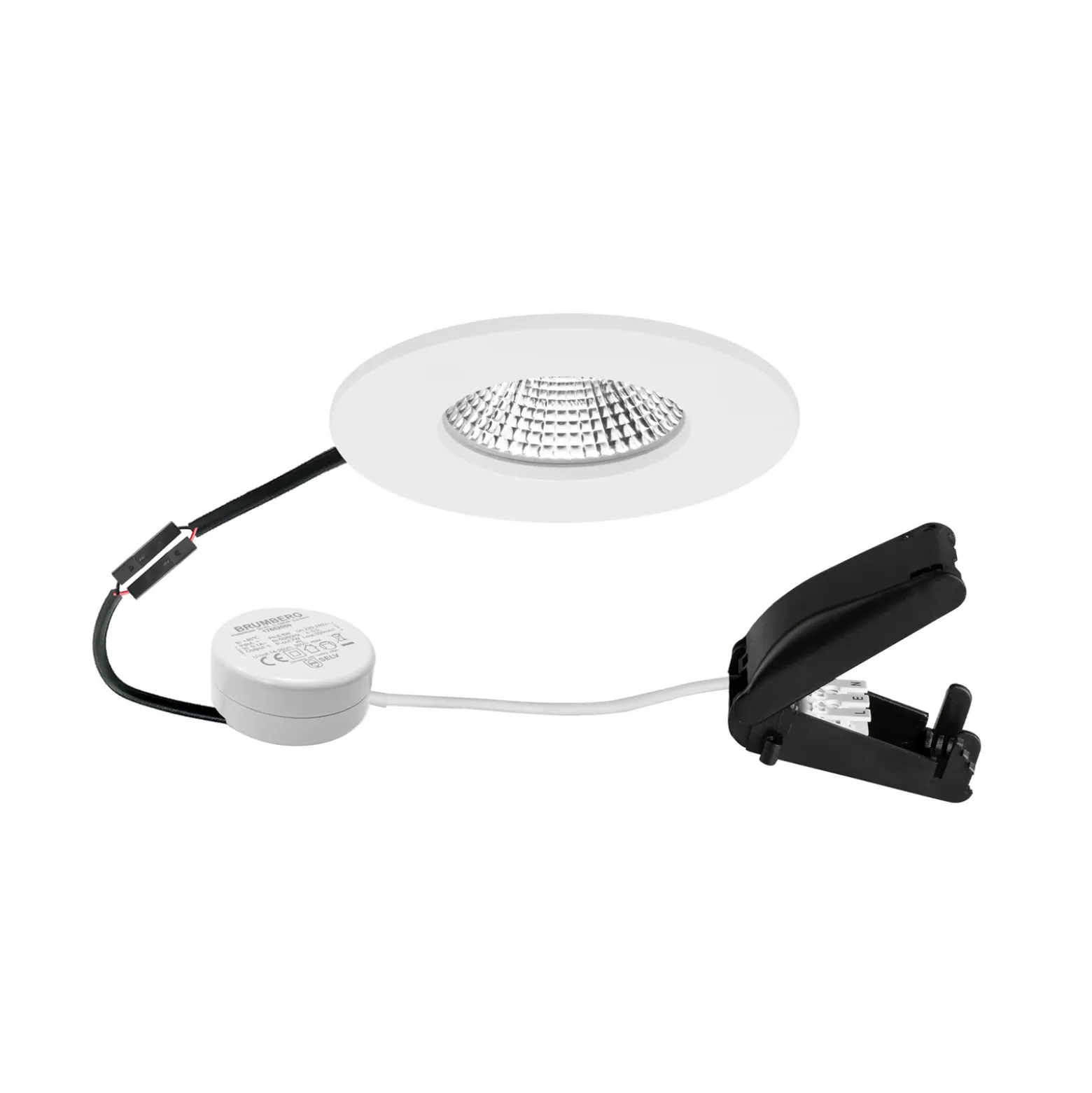 BRUMBERG BB20 IP65 Transformador RC caja de conexiones redonda blanco
