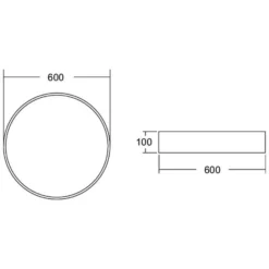 BRUMBERG Biro Circle, Ø 60 cm, DALI atenuable, blanco, 4.000 K