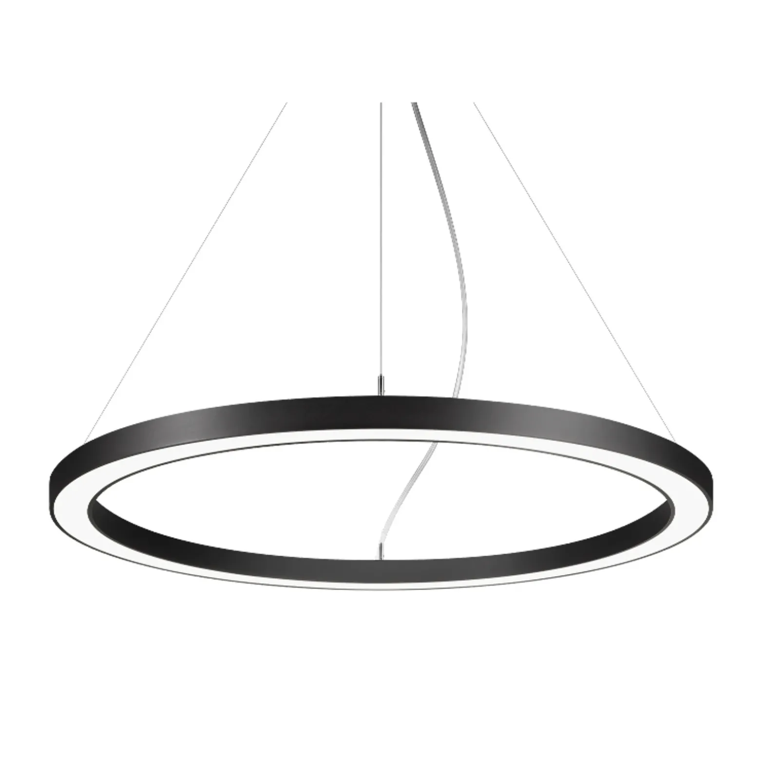 BRUMBERG Biro Circle Ring5 directo Ø 75 cm DALI negro 4000K