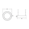 BRUMBERG Biro Circle Ring10 directo Ø 60 cm on/off blanco 830