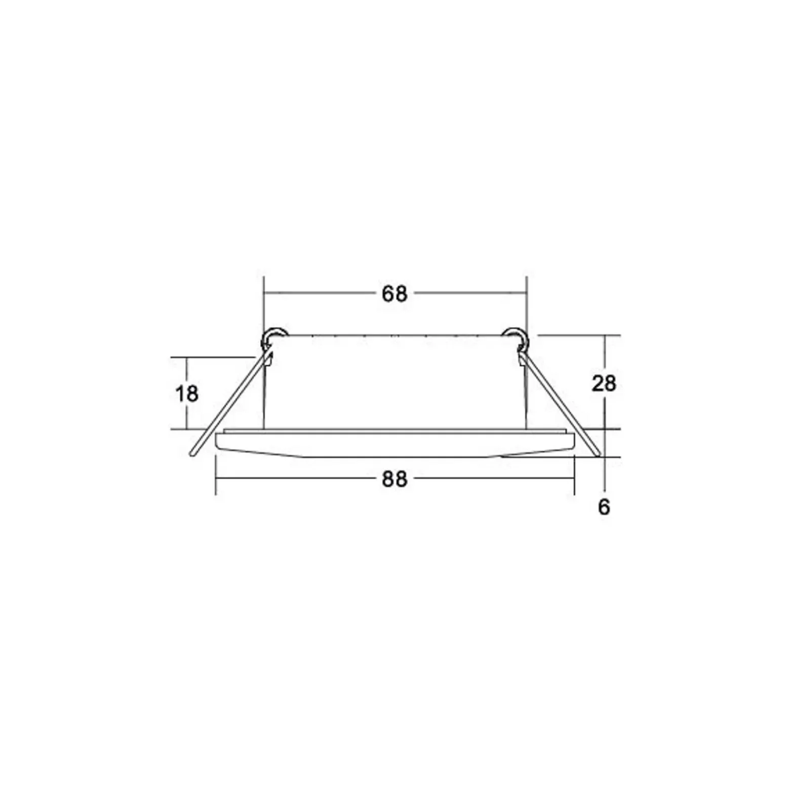 BRUMBERG Chooose empotrada LED redondo blanco