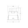 BRUMBERG downlight Binato Caja de conexiones DALI 4.000 K blanco