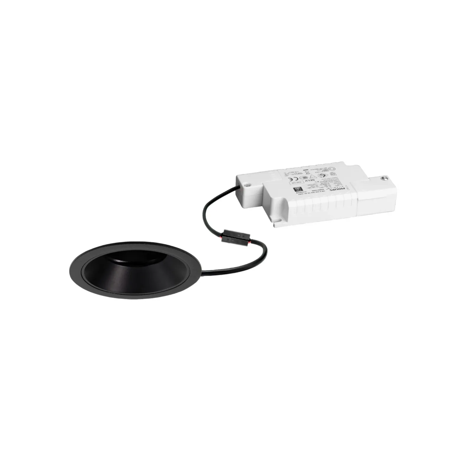BRUMBERG Downlight LED empotrable Binato RC atenuable 3000K negro