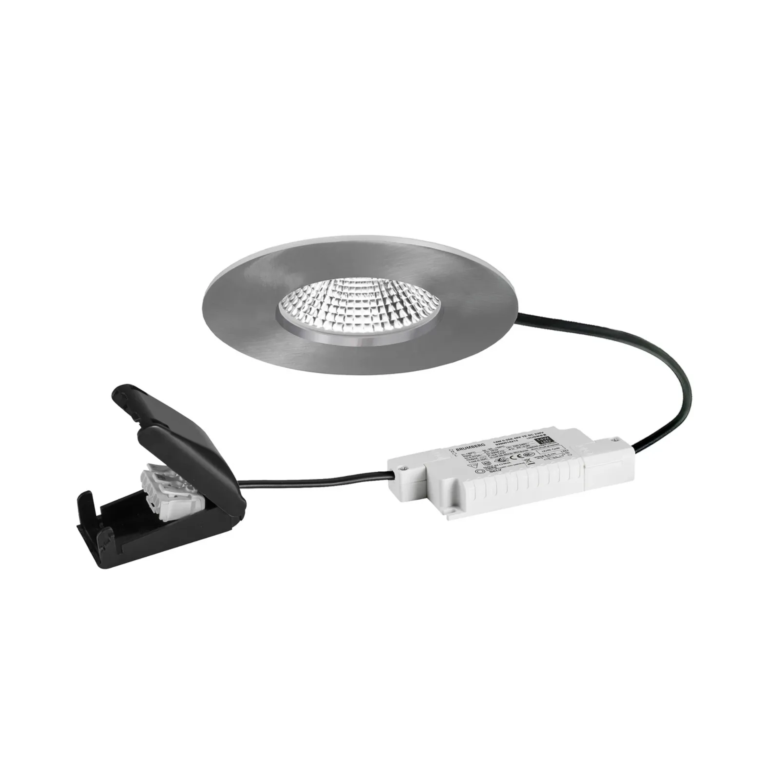 BRUMBERG foco empotrable BB20 IP65 RC caja de conexiones níquel