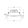 BRUMBERG foco empotrable BB33 RC caja de conexiones blanco texturado
