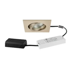 BRUMBERG Foco empotrable LED Tirrel-S Caja de conexiones DALI, oro claro