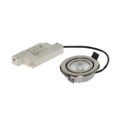 BRUMBERG Foco empotrable LED BB09, RC atenuable, acero inoxidable