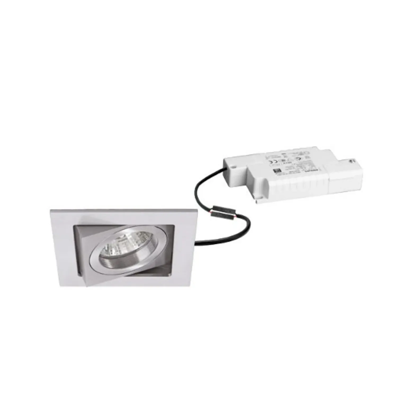 BRUMBERG Foco empotrable LED Abran, aluminio mate, RC, orientable
