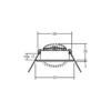 BRUMBERG foco empotrable LED BB09, atenuable, blanco