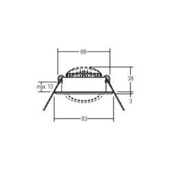 BRUMBERG foco empotrable LED BB09, atenuable, blanco