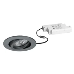 BRUMBERG Foco empotrable LED Tirrel-R, atenuable, titanio mate