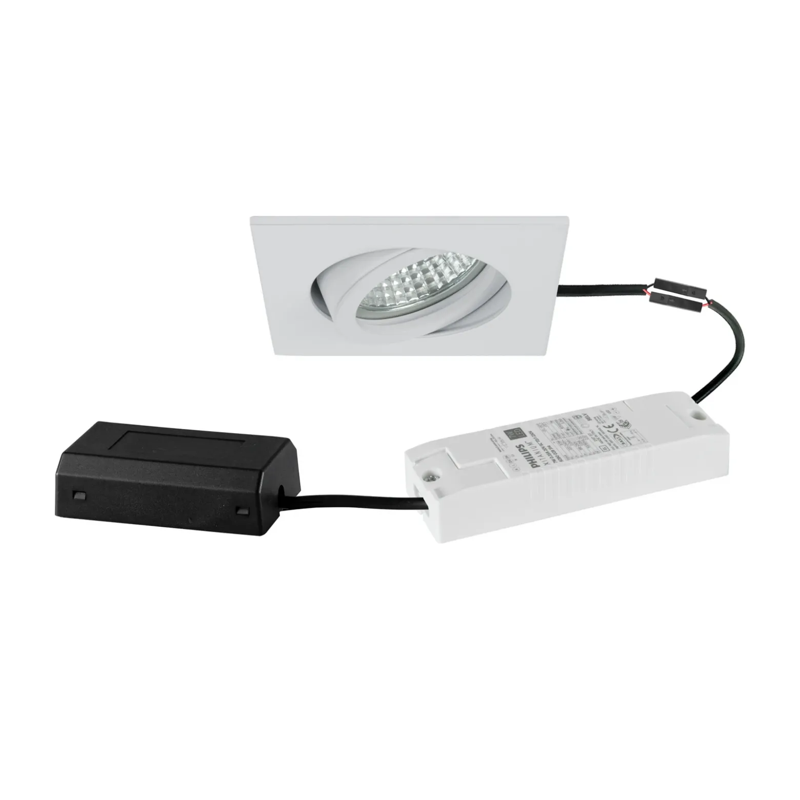 BRUMBERG Foco empotrable LED Tirrel-S Caja de conexiones DALI blanco mate