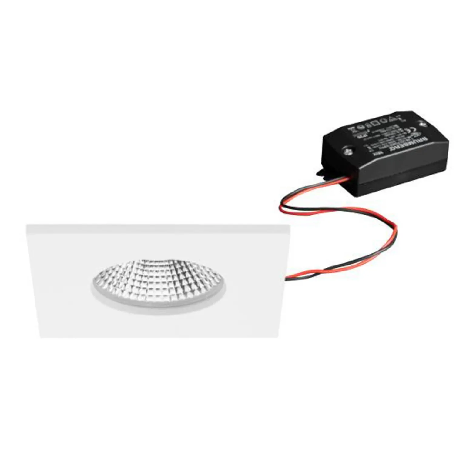 BRUMBERG Foco empotrable LED BB21, blanco, 85 x 85 mm, encendido/apagado, IP65