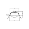 BRUMBERG Foco empotrable LED BB09, encendido/apagado, caja de conexiones,