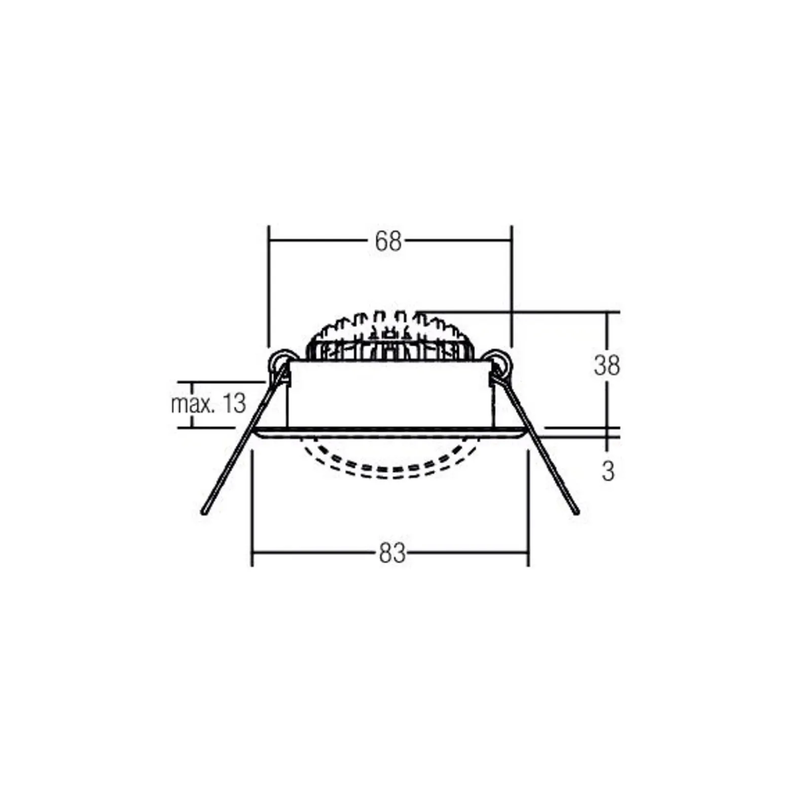 BRUMBERG Foco empotrable LED BB09, RC, caja de conexión, acero inoxidable