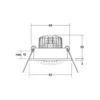 BRUMBERG Foco empotrable LED Tirrel-R, atenuable, titanio mate