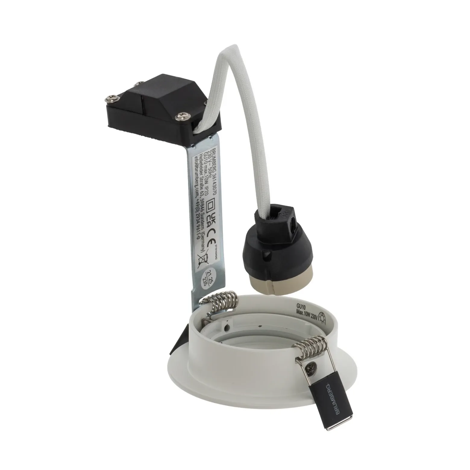 BRUMBERG foco empotrable Tirrel-R portalámpara GU10, blanco mate