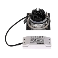 BRUMBERG foco IP65 angular conmutable cromo