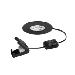 BRUMBERG foco LED BB20 IP65 caja de conexiones on/off negro mate