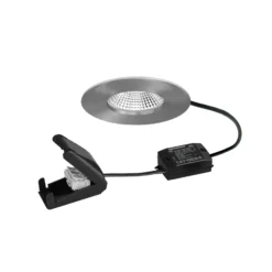 BRUMBERG foco LED BB20 IP65 caja de conexiones on/off níquel mate